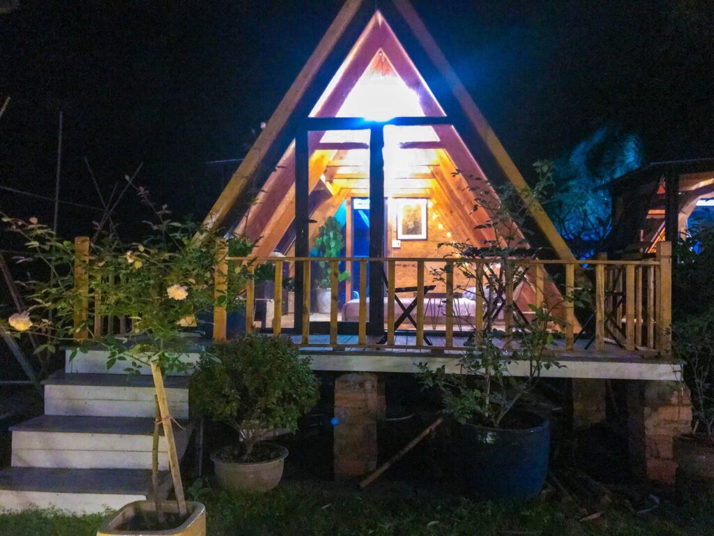 The Tranquil Retreat Of Blue Lagoon A-Frame Cabin