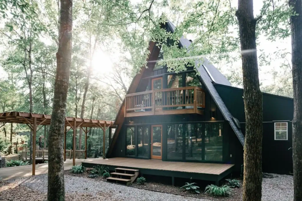 Embrace Tranquility: A-Frame Cabin Living At Its Finest