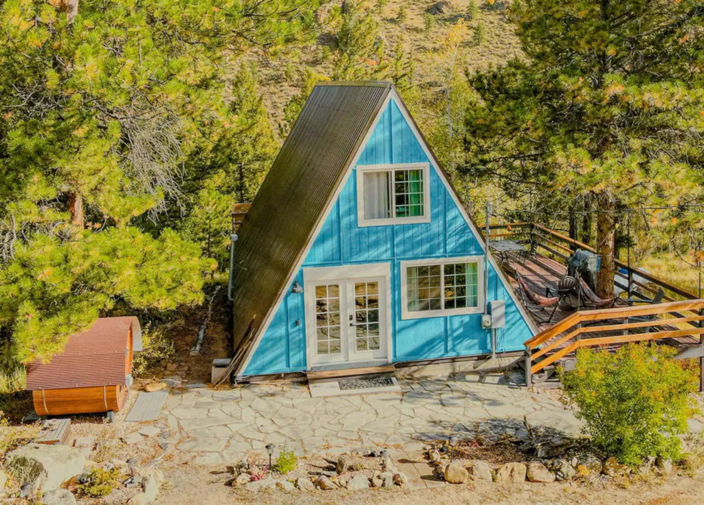 Beautiful A-frame Cabin In The Rocky Mountains