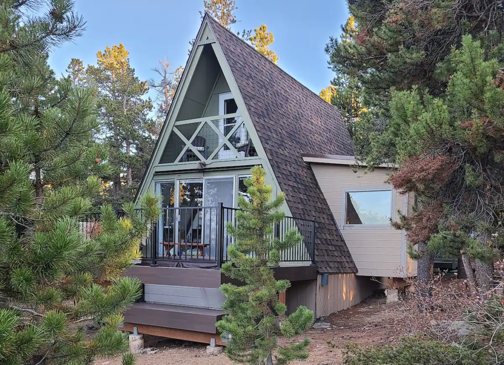 Get Cozy In The Rockies: A-Frame House With A Twist