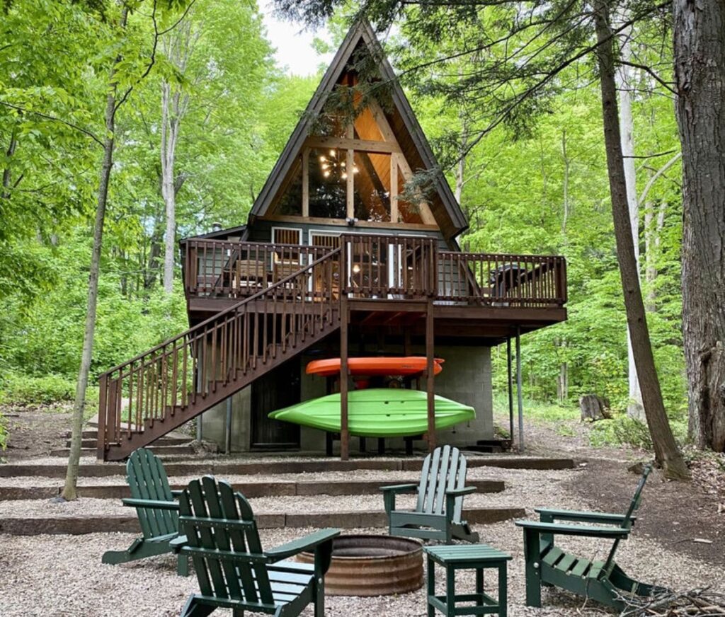 A-Frame House Charmer In Kalkaska: Your Ideal Getaway