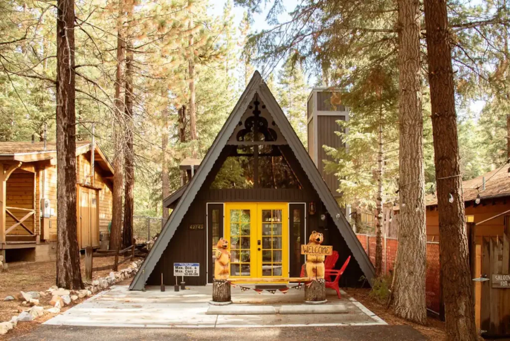 Cozy Chic: The Baby Bear Haus A-Frame Cabin Home Tour