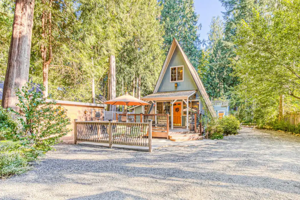 Woodsy Bliss: A Home Tour Of The Get-A-Way A-Frame Cabin