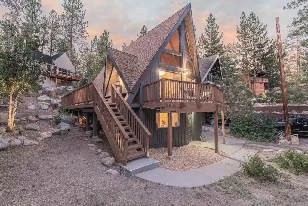 A Home Tour Of A Scandinavian A-Frame Cabin In Big Bear Lake