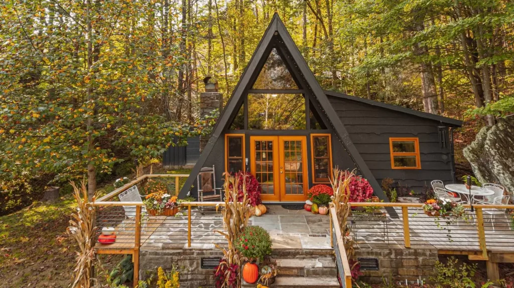 A-Frame Cabin Delight: Navigating The Beauty Inside And Out