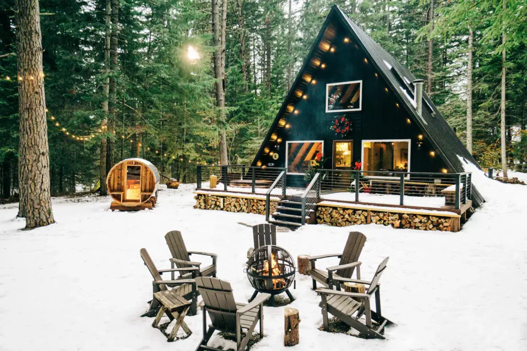 Luxury A-Frame Cabin Experience Tranquility And Enchanting