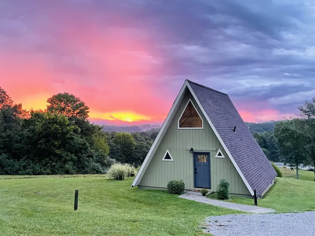 The Best A-Frame Cabin Exploring The Wildflower On Sunrise Hill