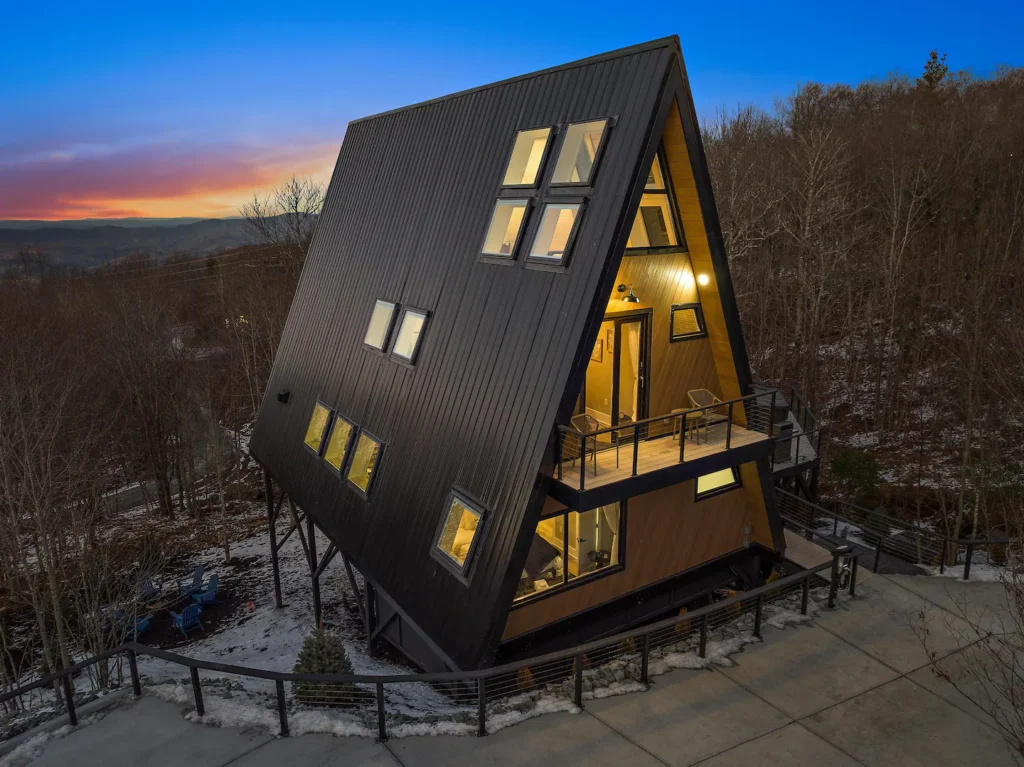 A-Frame Cabin Elegance: Step Inside Our Beech Mountain Hideaway