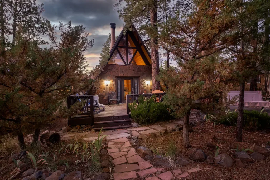 Exploring Rustic Luxury: A-Frame Cabin In The Woods