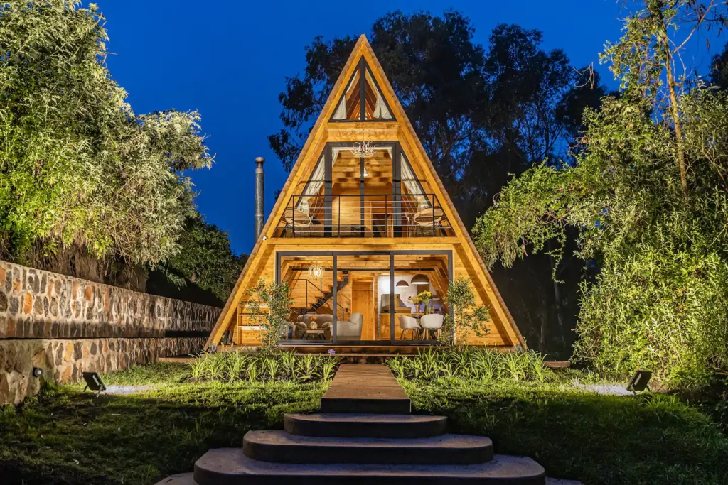 A Hidden Gem In Bethany Beach: The A-Frame Cabin Home Tour