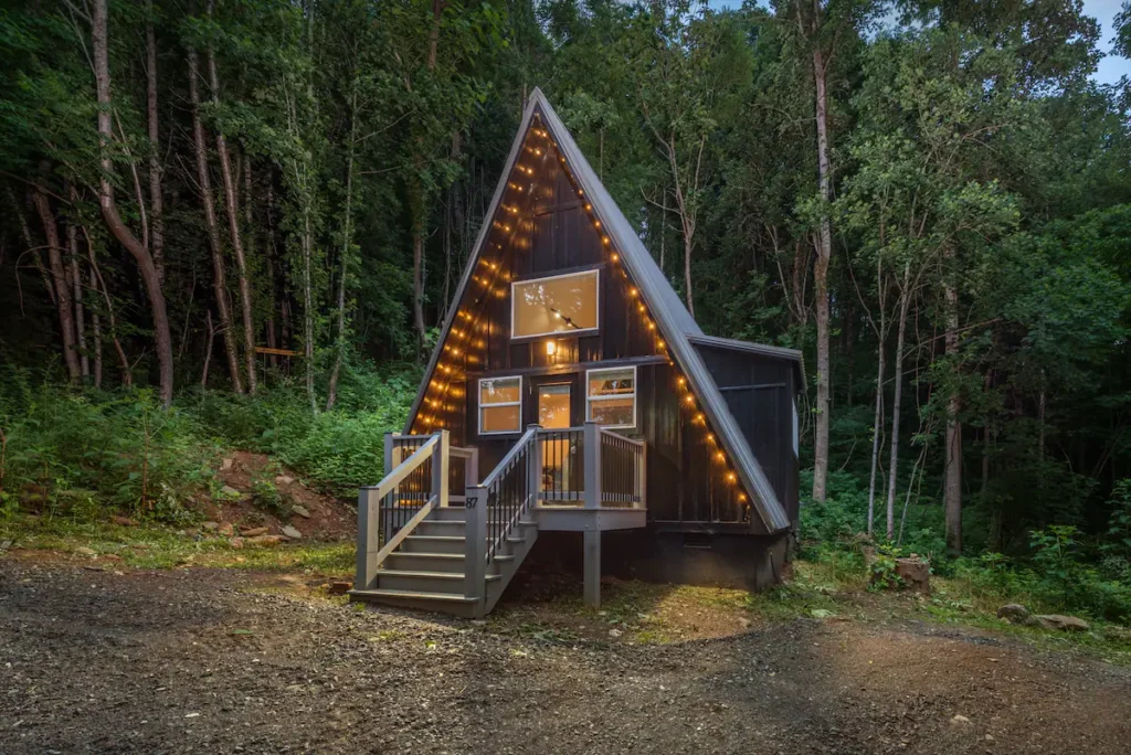 Gorgeous A-Frame Cabin Discovering Comfort And Serenity