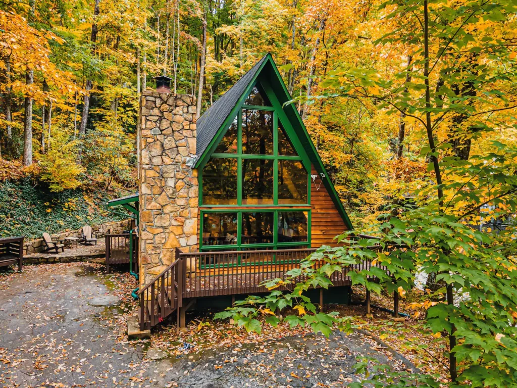 Experience Tranquility A Stunning A-Frame Cabin Home Tour