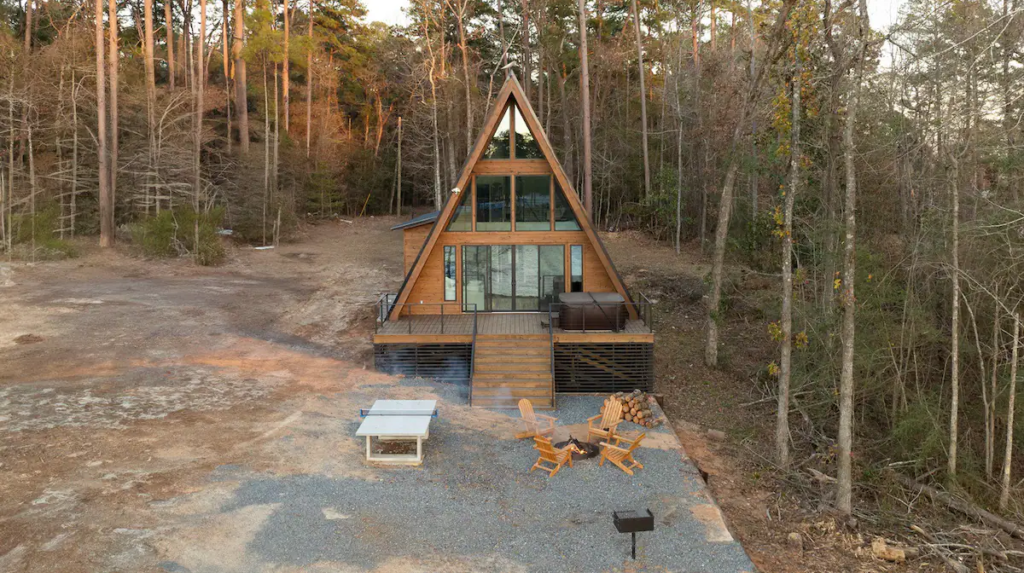 Magical A-Frame Cabin Of Cozy Comfort And Timeless Beauty