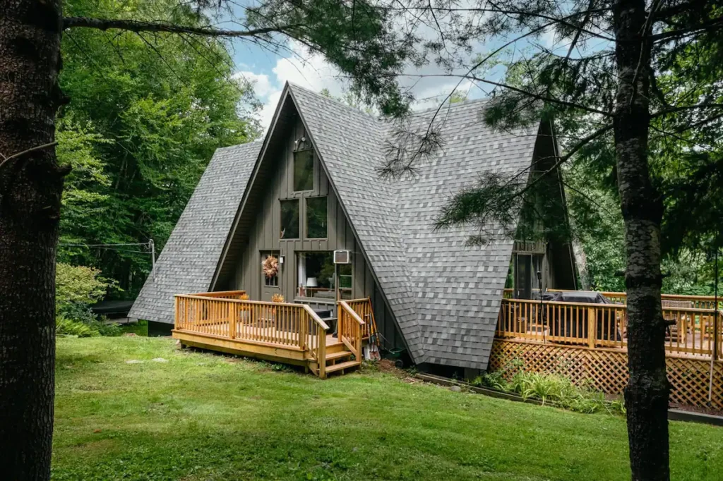 Stunning A-Frame Cabin A Closer Look Inside The Riverside Retreat