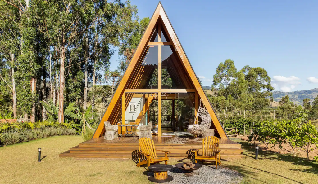 Stunning A-Frame Cabin Where Serenity Meets Architectural Marvel