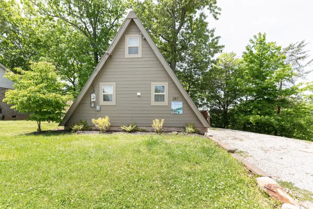 Gorgeous A-Frame Cabin Delving Into The Beauty Of Fishing Creek