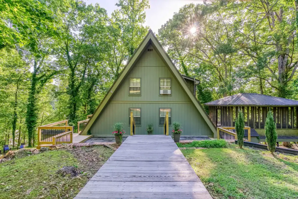 Gorgeous A-Frame Cabin At The Tranquil Retreat By Shoals Creek