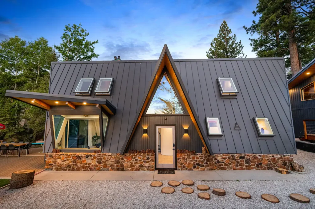 Amazing A-Frame Cabin Touring Loro’s Lookout On Big Bear Lake