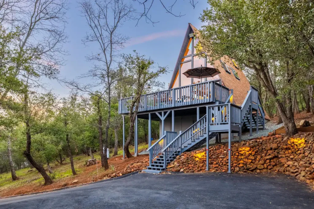 Stunning A-Frame Cabin Touring The Perfectly Cozy Julian Retreat