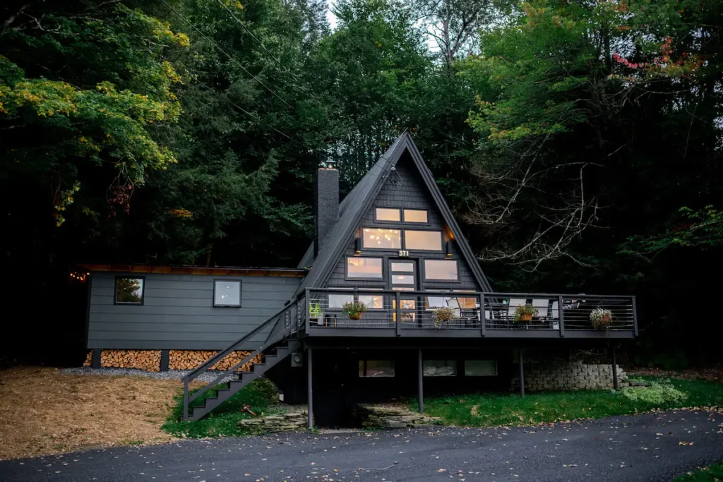 Cozy Comforts Inside A Classic A-Frame Cabin In The Heart Of Colorado