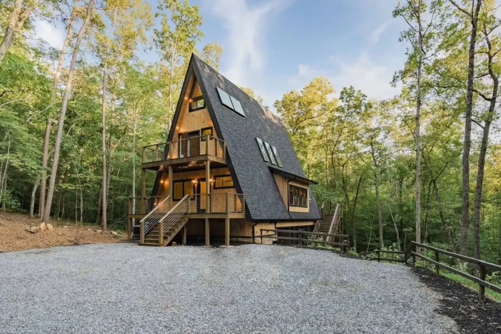 Gorgeous A-Frame Cabin Interior Exploration And Enchanting