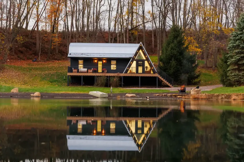 The Best A-Frame Cabin With A Lovely Look And Enchanting