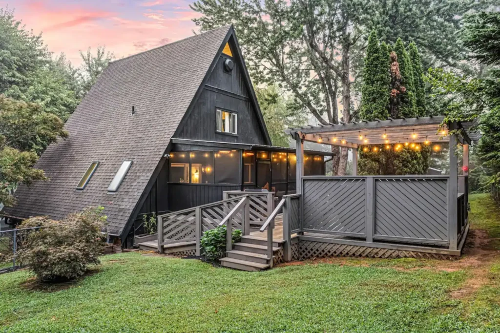 Magical A-Frame Cabin Embarking On A Dreamy Cabin Adventure